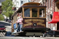 Cable car in San Francisco